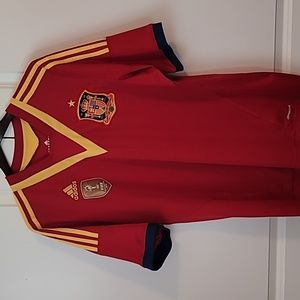 Adidas climacool Futbol/Soccer Jersey Spain 2013-14 Men's National home shirt XL